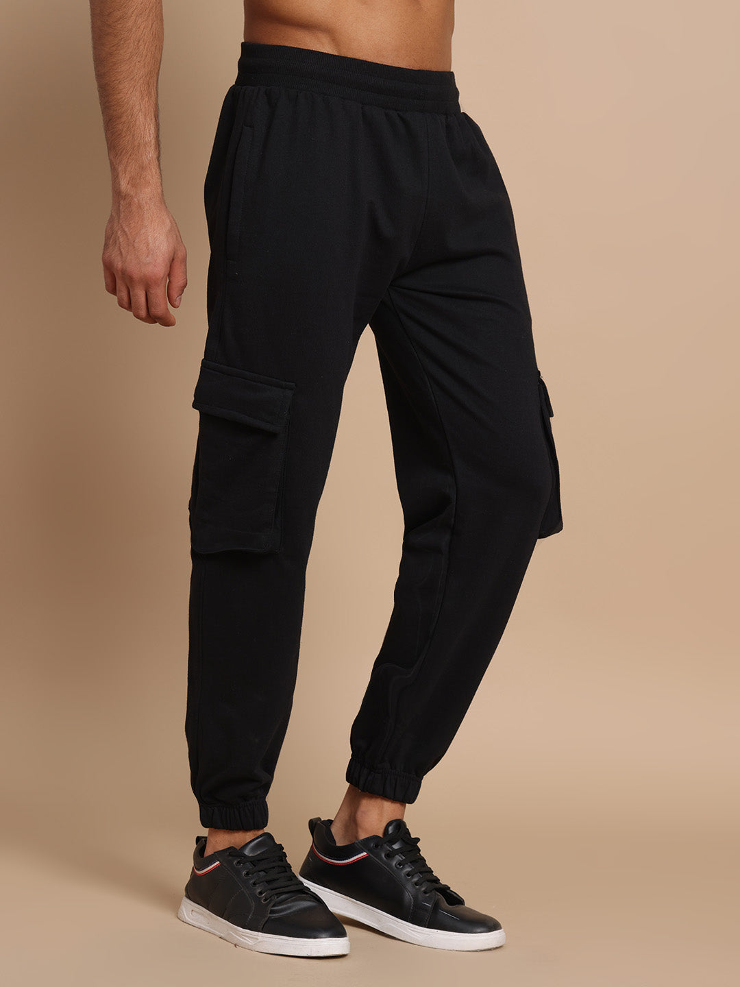 French Terry Cotton Cargo Joggers