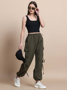 Women’s Cargo Trousers – 6-Pocket Utility Pants