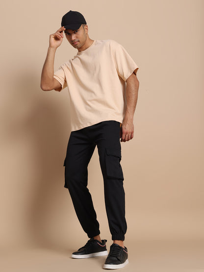 French Terry Cotton Cargo Joggers