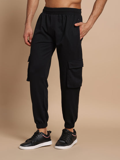French Terry Cotton Cargo Joggers