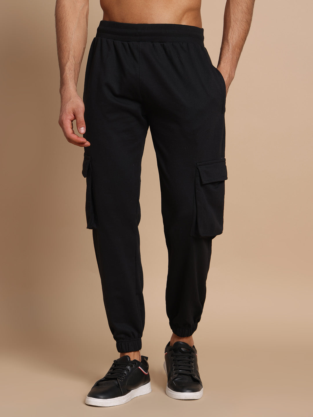 French Terry Cotton Cargo Joggers